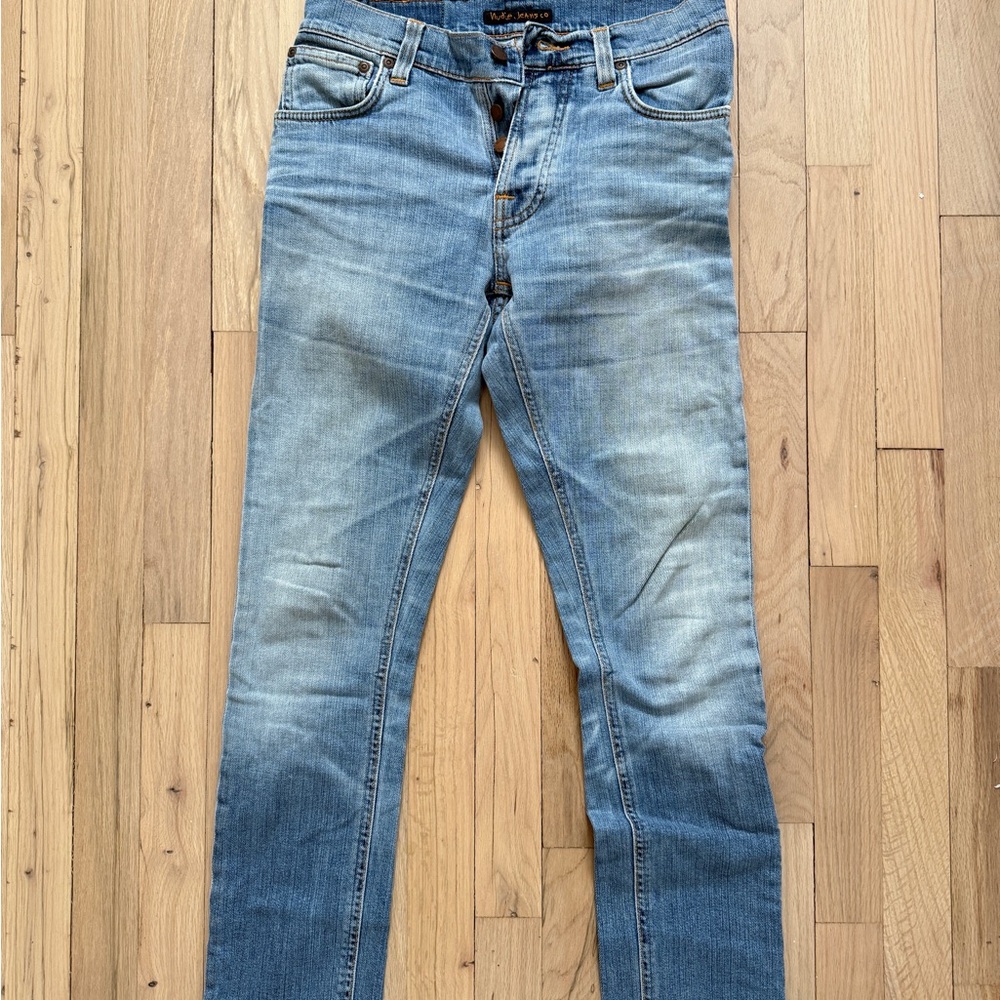 Nudie Jeans Slim Fit Light Blue Denim